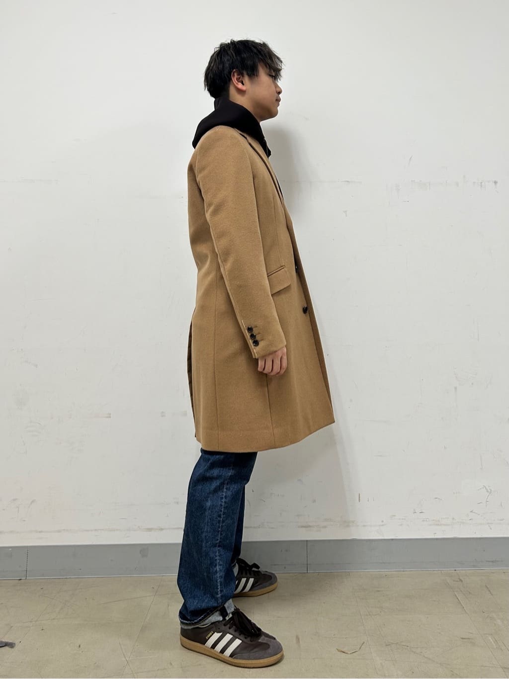 Hiroさんの「TAKEO KIKUCHI｜ウールカシミヤブレンド チェスターコート」を使ったコーディネート