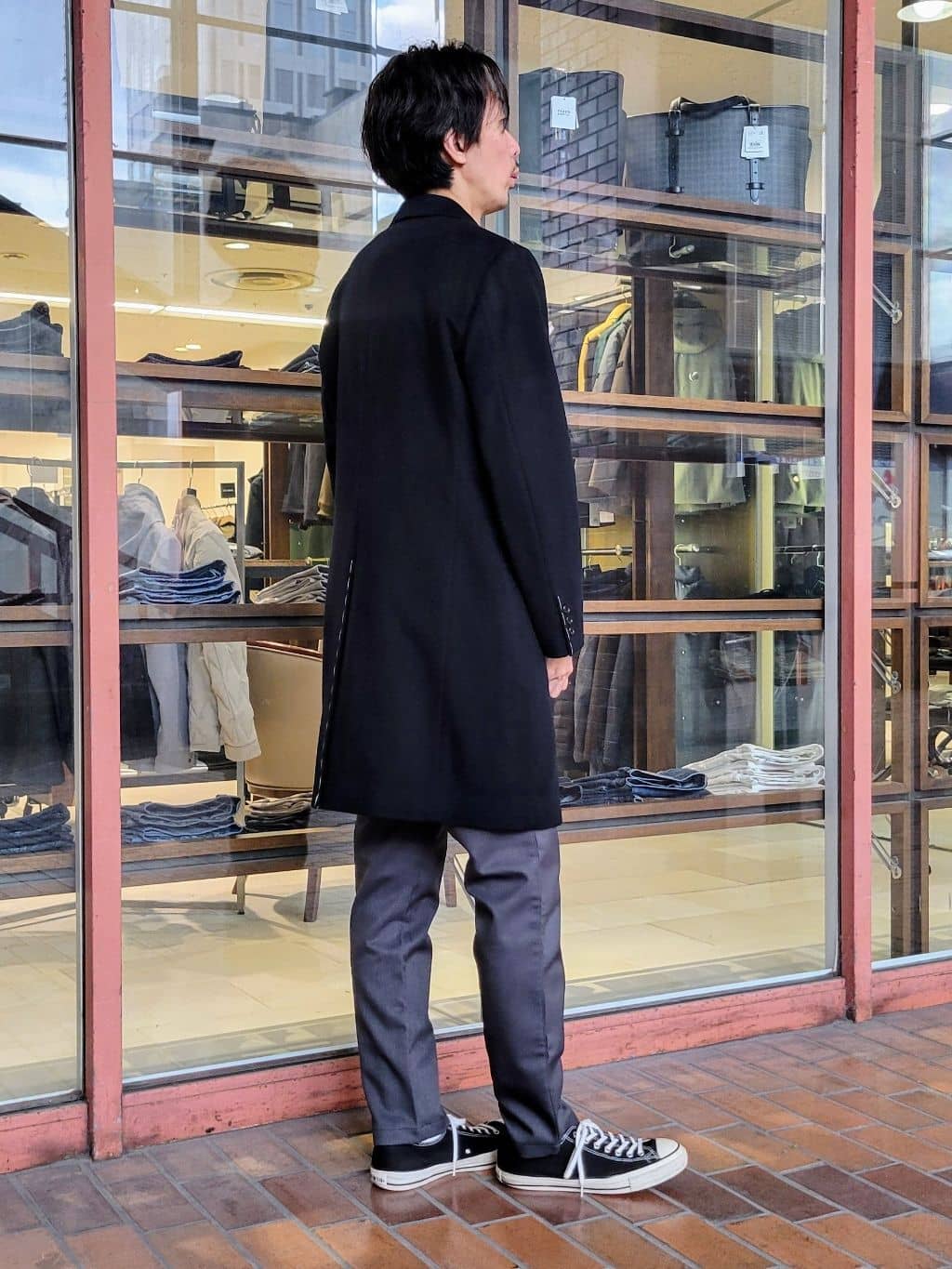 piroyaさんの「TAKEO KIKUCHI｜ウールカシミヤブレンド チェスターコート」を使ったコーディネート