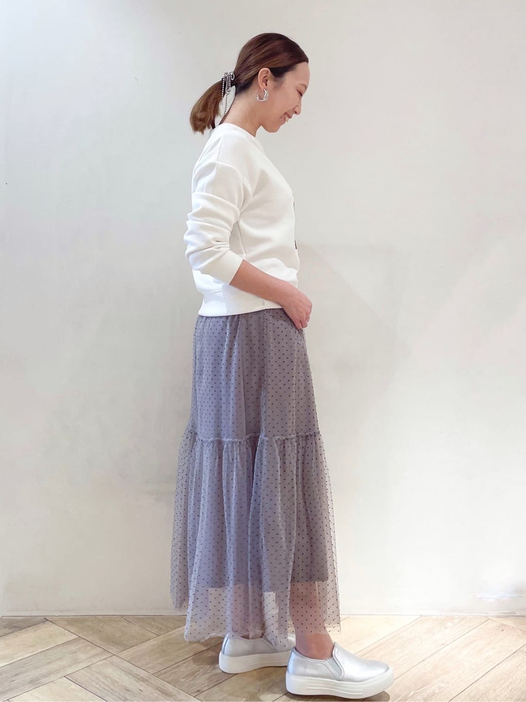 makiさんの「index｜◆フォト刺繍トップス【洗濯機洗い可】」を使ったコーディネート