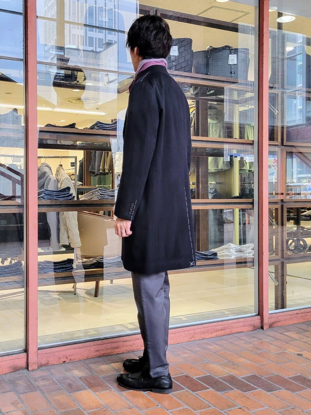 piroyaさんの「TAKEO KIKUCHI｜ウールカシミヤブレンド チェスターコート」を使ったコーディネート