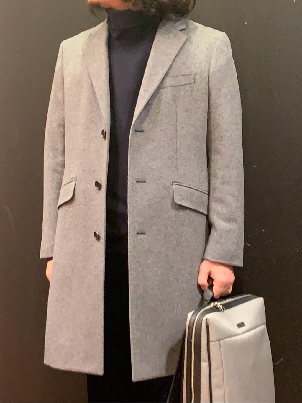 木村剛さんの「TAKEO KIKUCHI｜ウールカシミヤブレンド チェスターコート」を使ったコーディネート