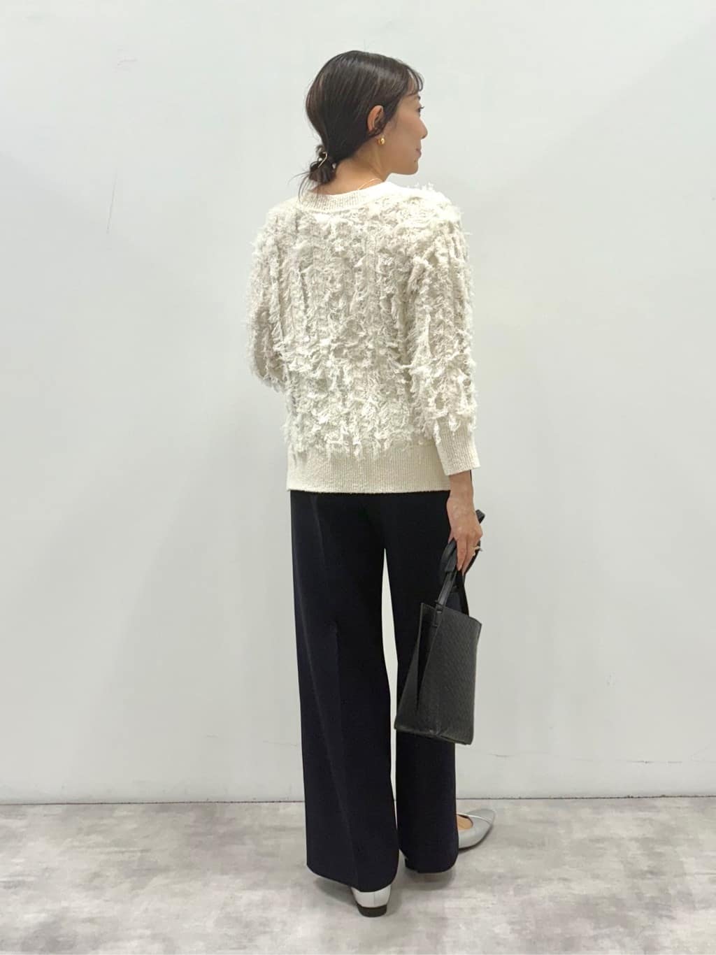 YUさんの「INDIVI｜◆【洗える】フリンジ ジャカードニット」を使ったコーディネート