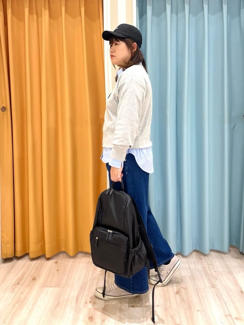 TUMU-TUMUさんの「SHOO･LA･RUE｜◆【洗える/S-LL/ちくちくしにくい】大人のための ロゴ入りスウェットライクニット」を使ったコーディネート