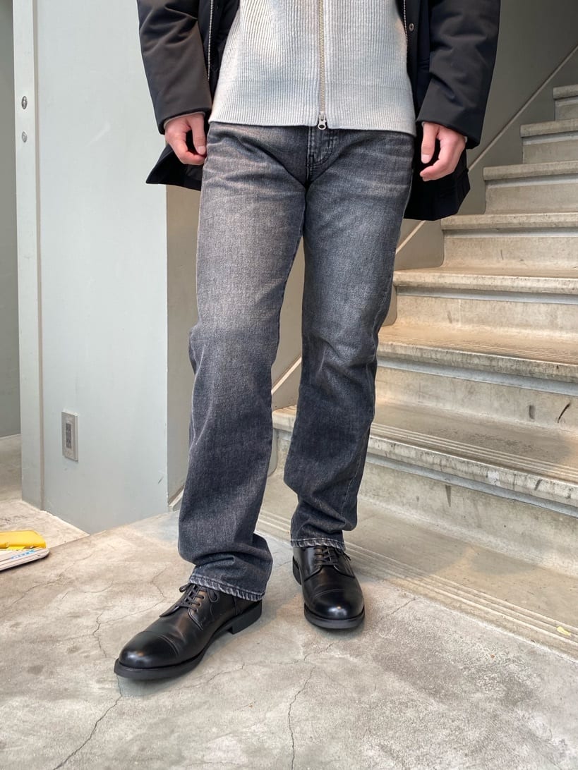hazuさんの「TAKEO KIKUCHI｜【モンスターストレッチ】日本製 ウォッシュド デニムパンツ」を使ったコーディネート
