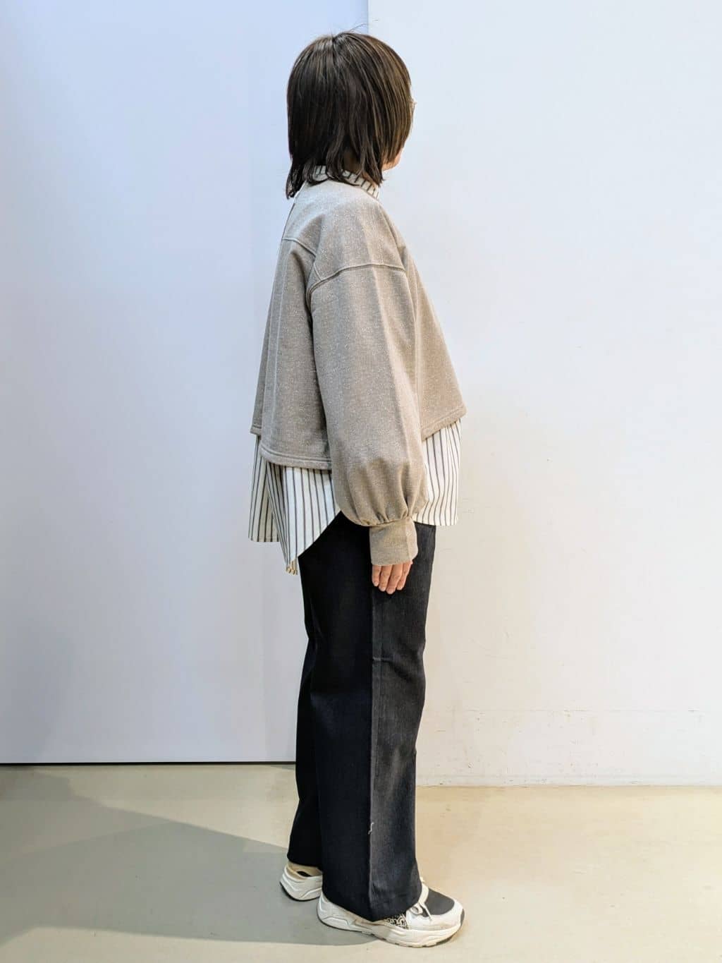 kotoさんの「THE SHOP TK｜◆ラメ裏毛パフスリーブ【洗える】」を使ったコーディネート