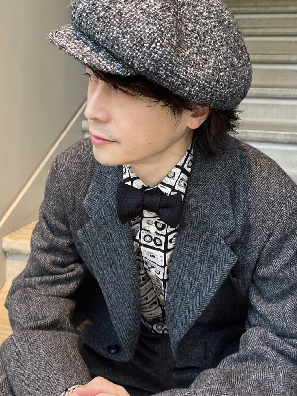 Shintaroさんの「TAKEO KIKUCHI｜フレスコ織り蝶タイ」を使ったコーディネート