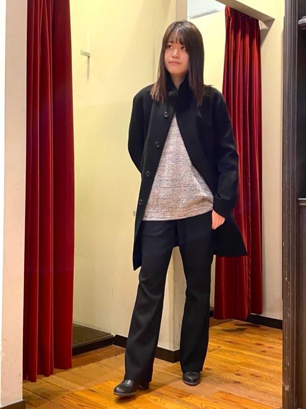 かわぴーさんの「TAKEO KIKUCHI｜【ウールカシミヤブレンド】ビーバー調 スタンドカラー コート」を使ったコーディネート