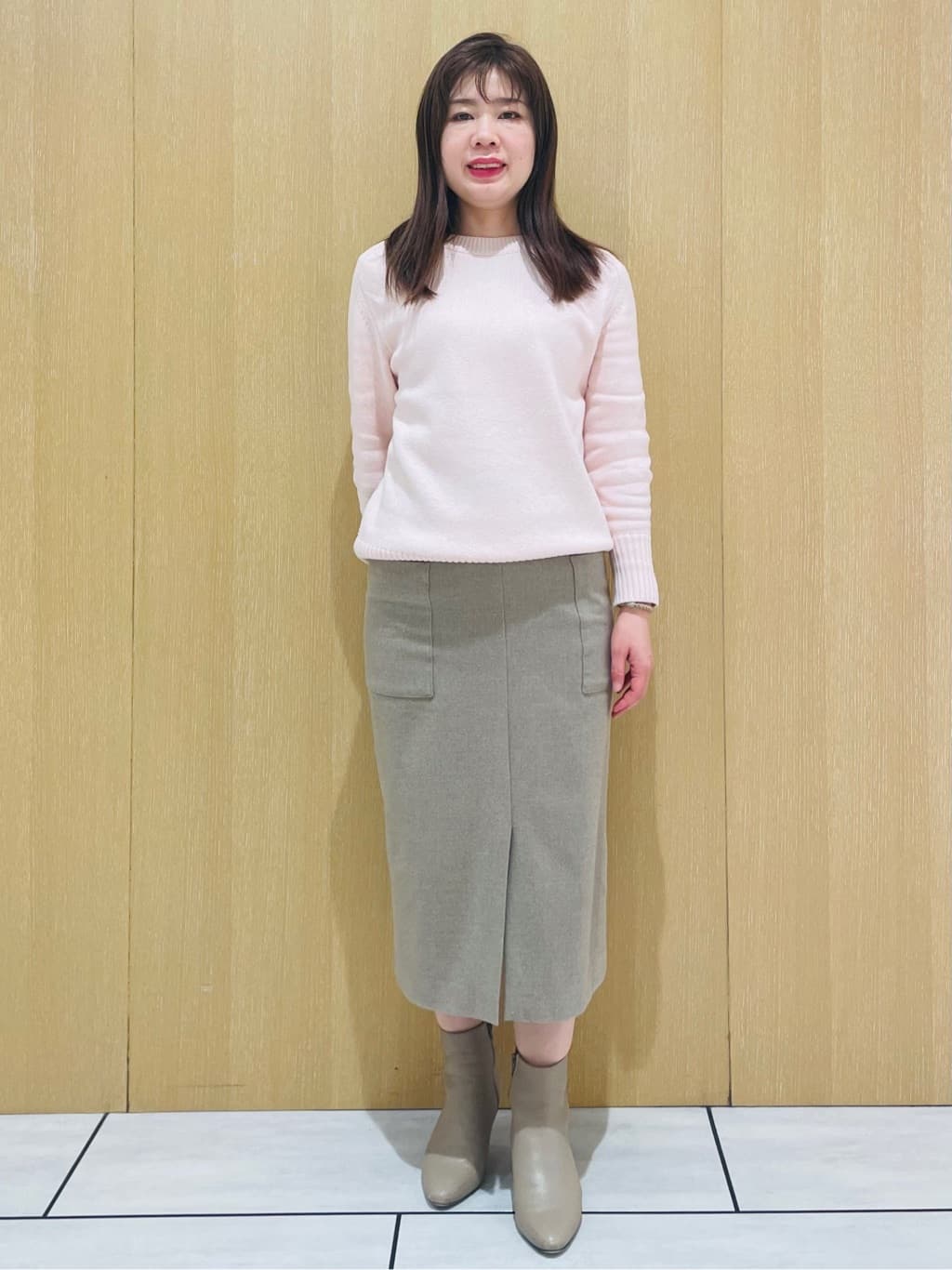 CHISATOさんの「UNTITLED｜◆【洗える/体型カバー】コットンウールプルオーバーニット」を使ったコーディネート