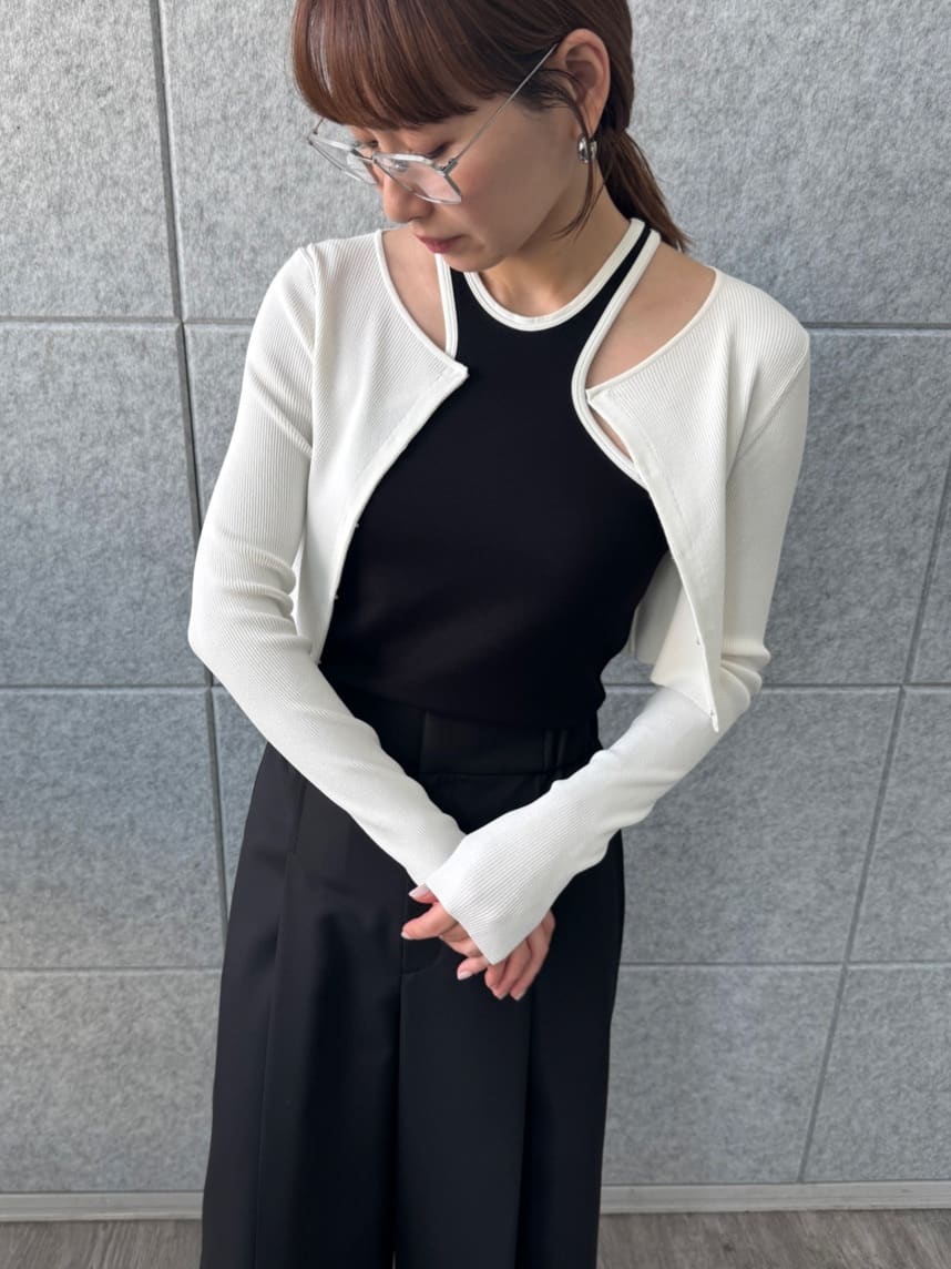designer yukaさんの「CODE A｜【Cup-in】design cut tank」を使ったコーディネート