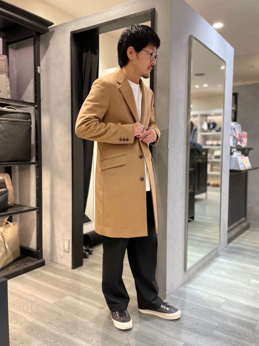 ritoさんの「TAKEO KIKUCHI｜ウールカシミヤブレンド チェスターコート」を使ったコーディネート