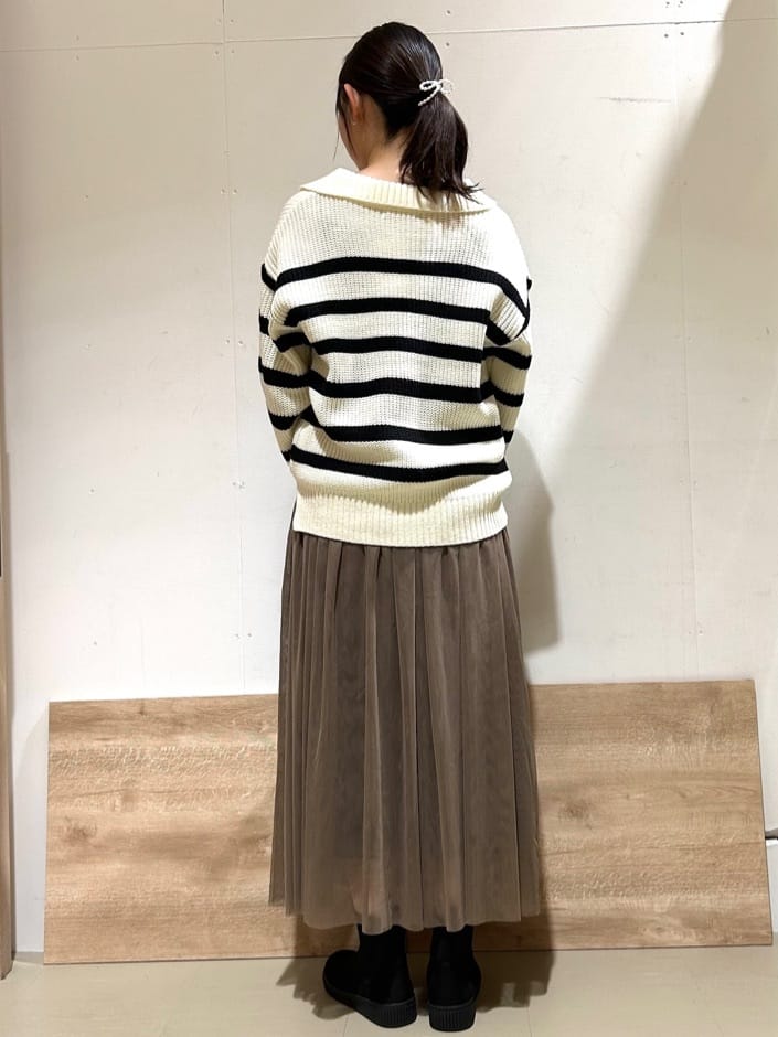花さんの「SHOO･LA･RUE｜◆【セレモニーからデイリーまで】女性らしさあふれる チュールスカート」を使ったコーディネート