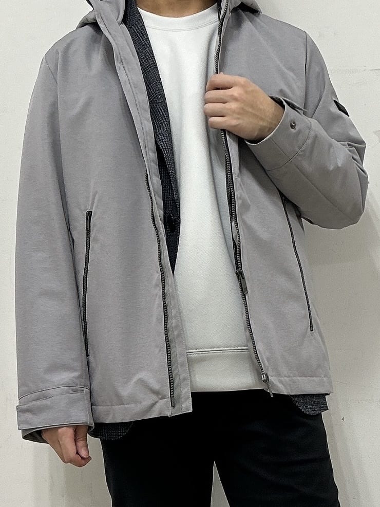 Hiroさんの「TAKEO KIKUCHI｜【Made in JAPAN】播州織 ヘリンボン ストレート パンツ」を使ったコーディネート