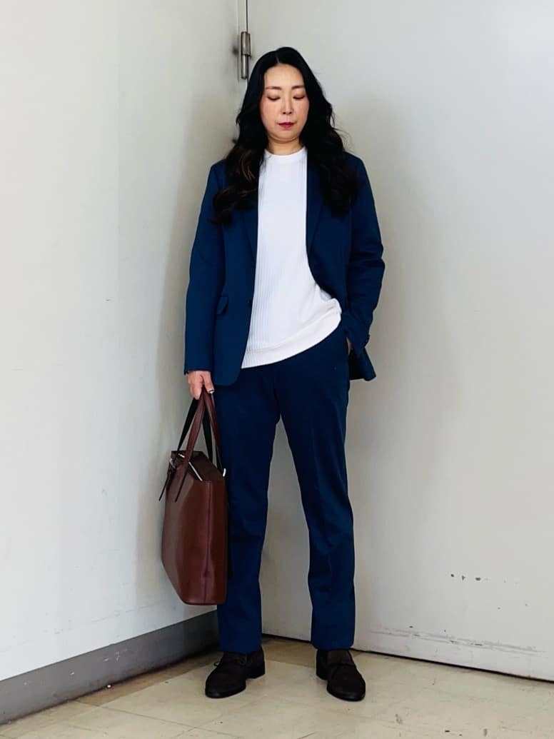 iwさんの「TAKEO KIKUCHI｜◆メランジ ハニカム ストレッチ ジャケット」を使ったコーディネート