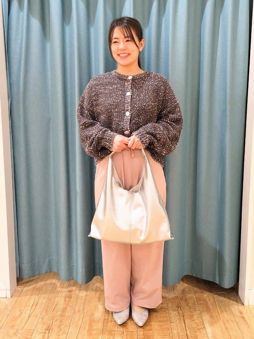 Miさんの「SHOO･LA･RUE｜◆ダブルリングビジューポイントネックレス」を使ったコーディネート