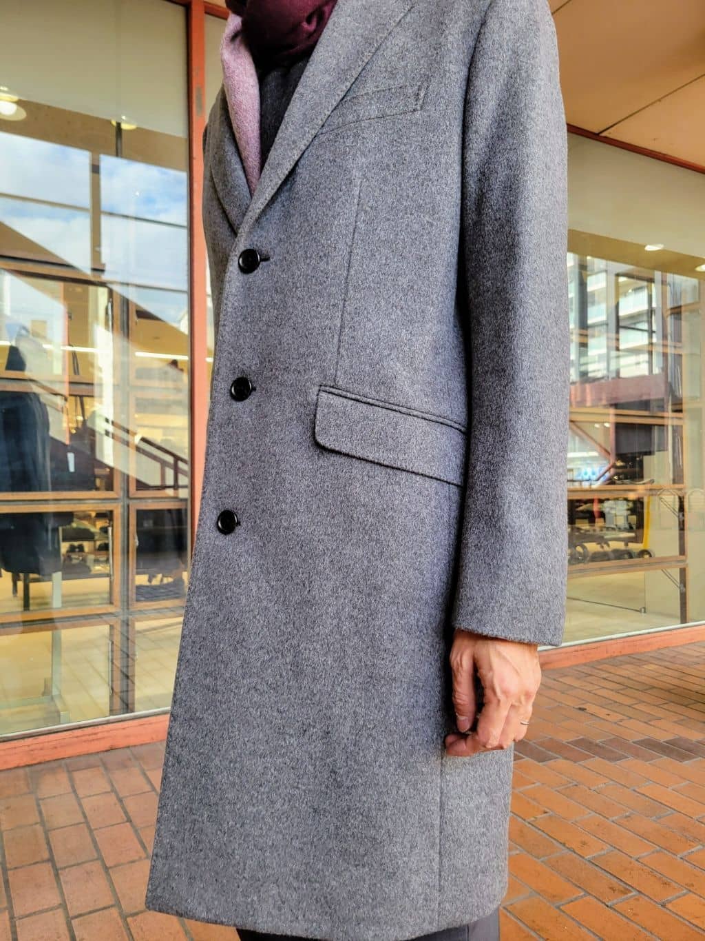 piroyaさんの「TAKEO KIKUCHI｜ウールカシミヤブレンド チェスターコート」を使ったコーディネート
