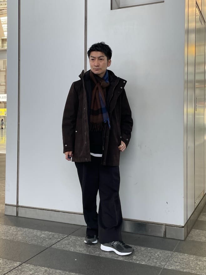 加藤裕樹さんの「TAKEO KIKUCHI｜【3WAY】ジャカード グレンチェック ダウンライナー ブルゾン」を使ったコーディネート