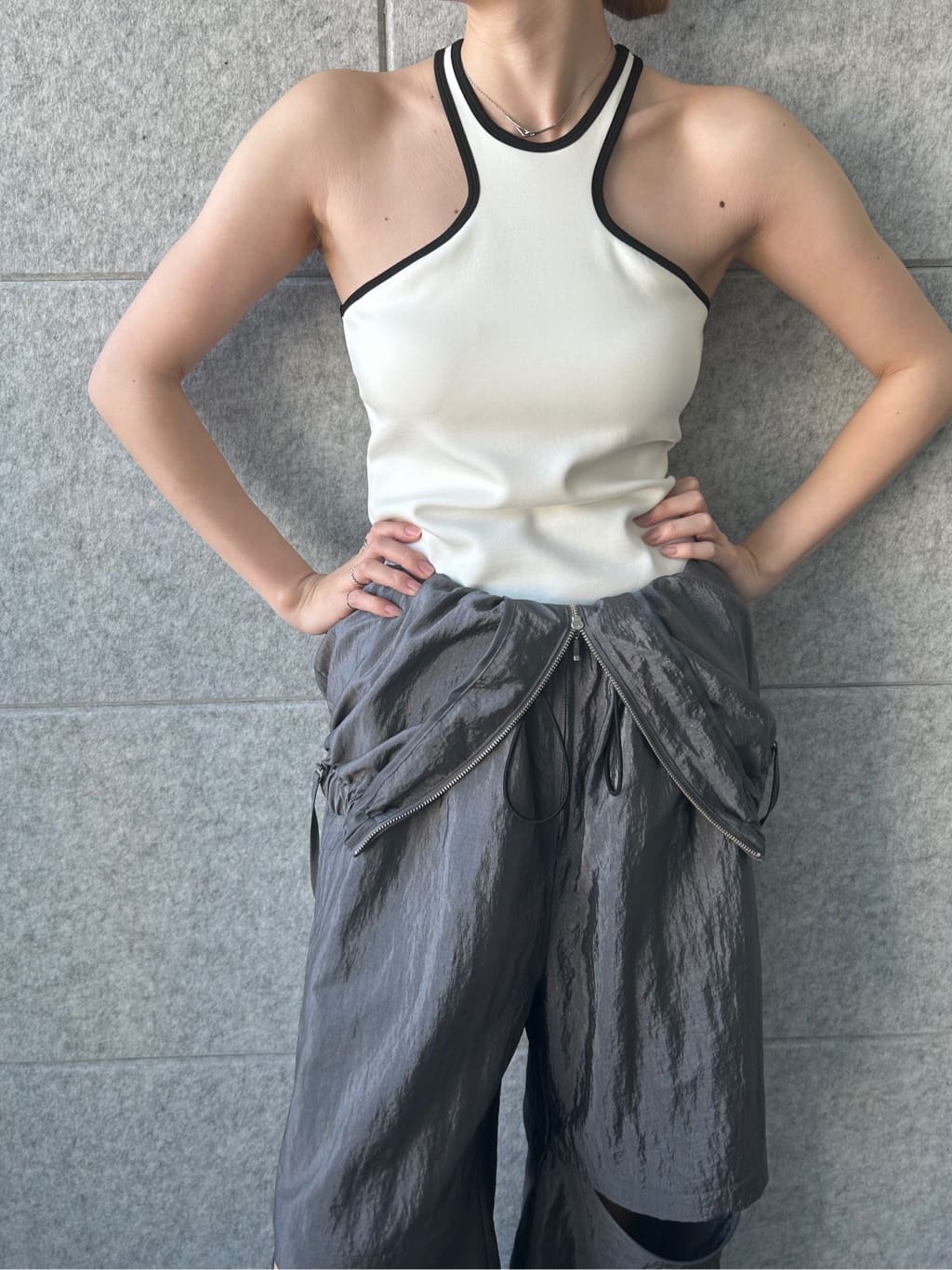 honoka Aさんの「CODE A｜【Cup-in】design cut tank」を使ったコーディネート