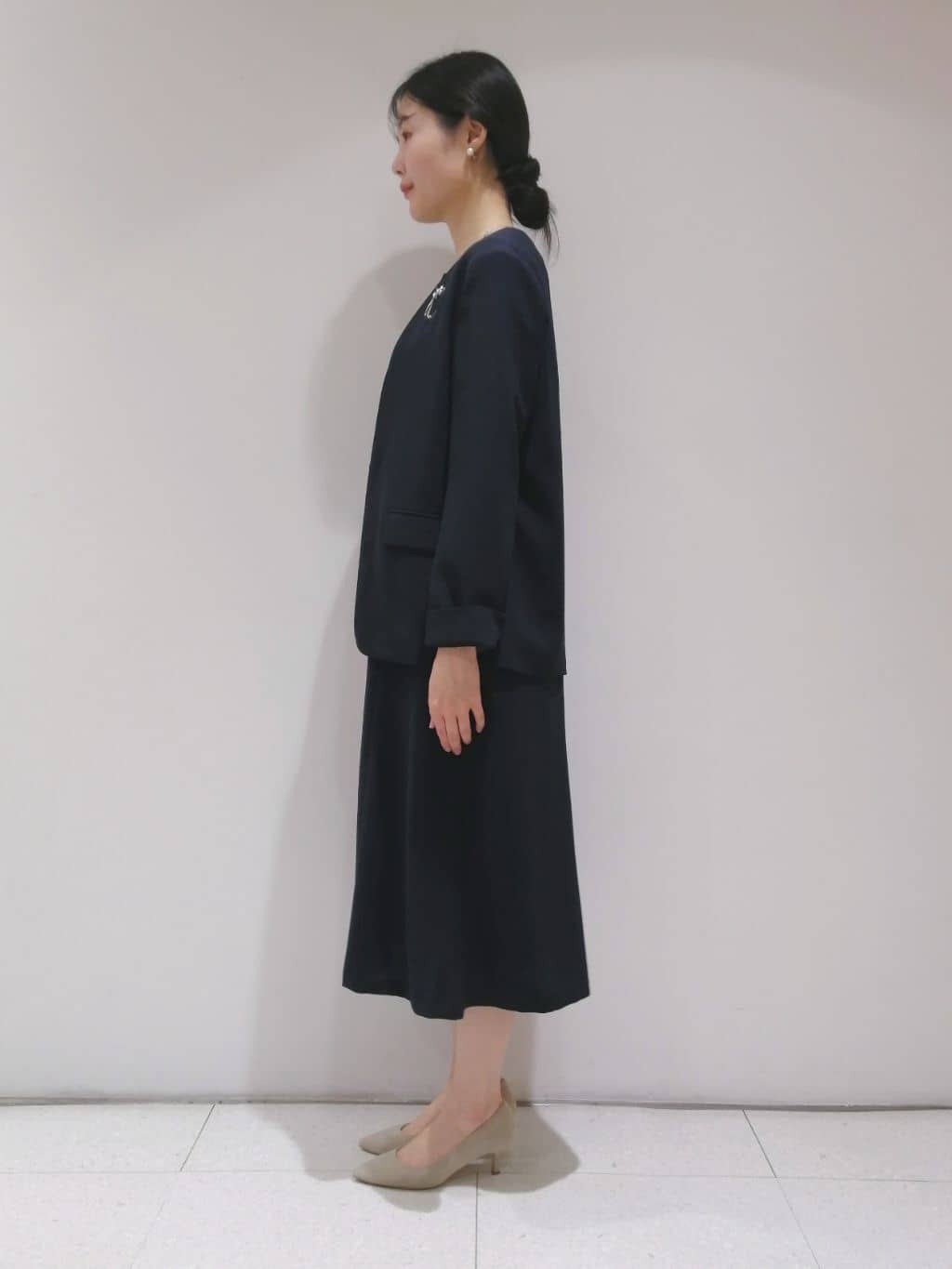 ayanoさんの「INDIVI｜◆【着る日傘/遮熱/UVケア】フィット＆フレアワンピース」を使ったコーディネート