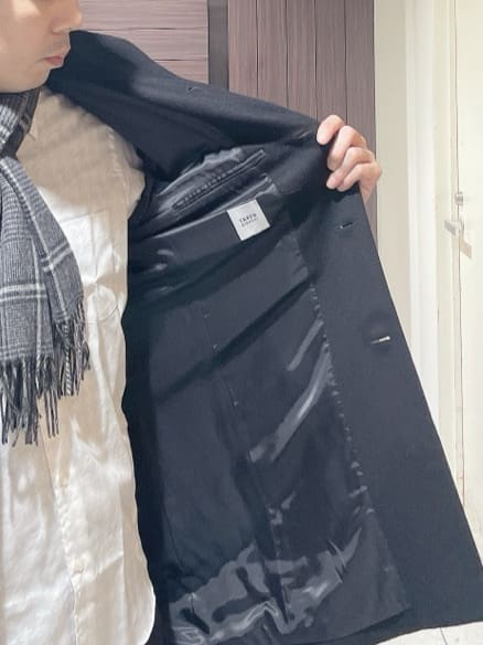 ToyoPさんの「TAKEO KIKUCHI｜【ウールカシミヤブレンド】ビーバー調 スタンドカラー コート」を使ったコーディネート
