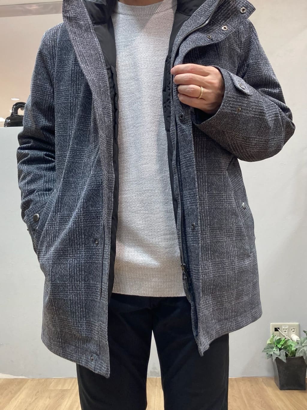 シュンさんの「TAKEO KIKUCHI｜【3WAY】ジャカード グレンチェック ダウンライナー ブルゾン」を使ったコーディネート