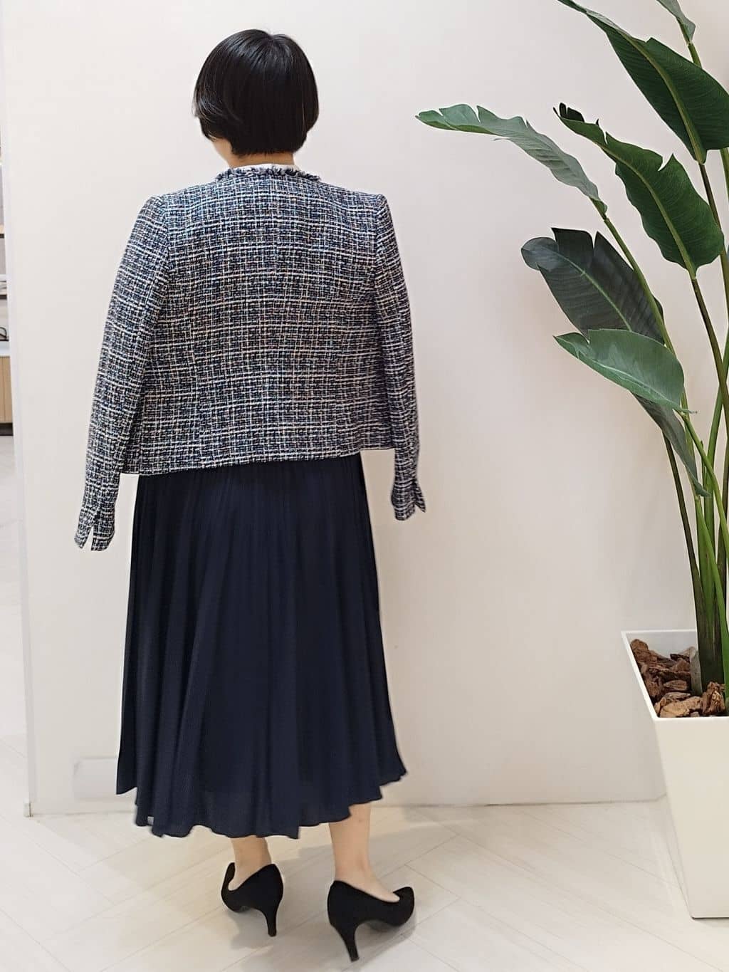 s u g iさんの「UNTITLED｜【セレモニー】パール調フリークリップネックレス」を使ったコーディネート