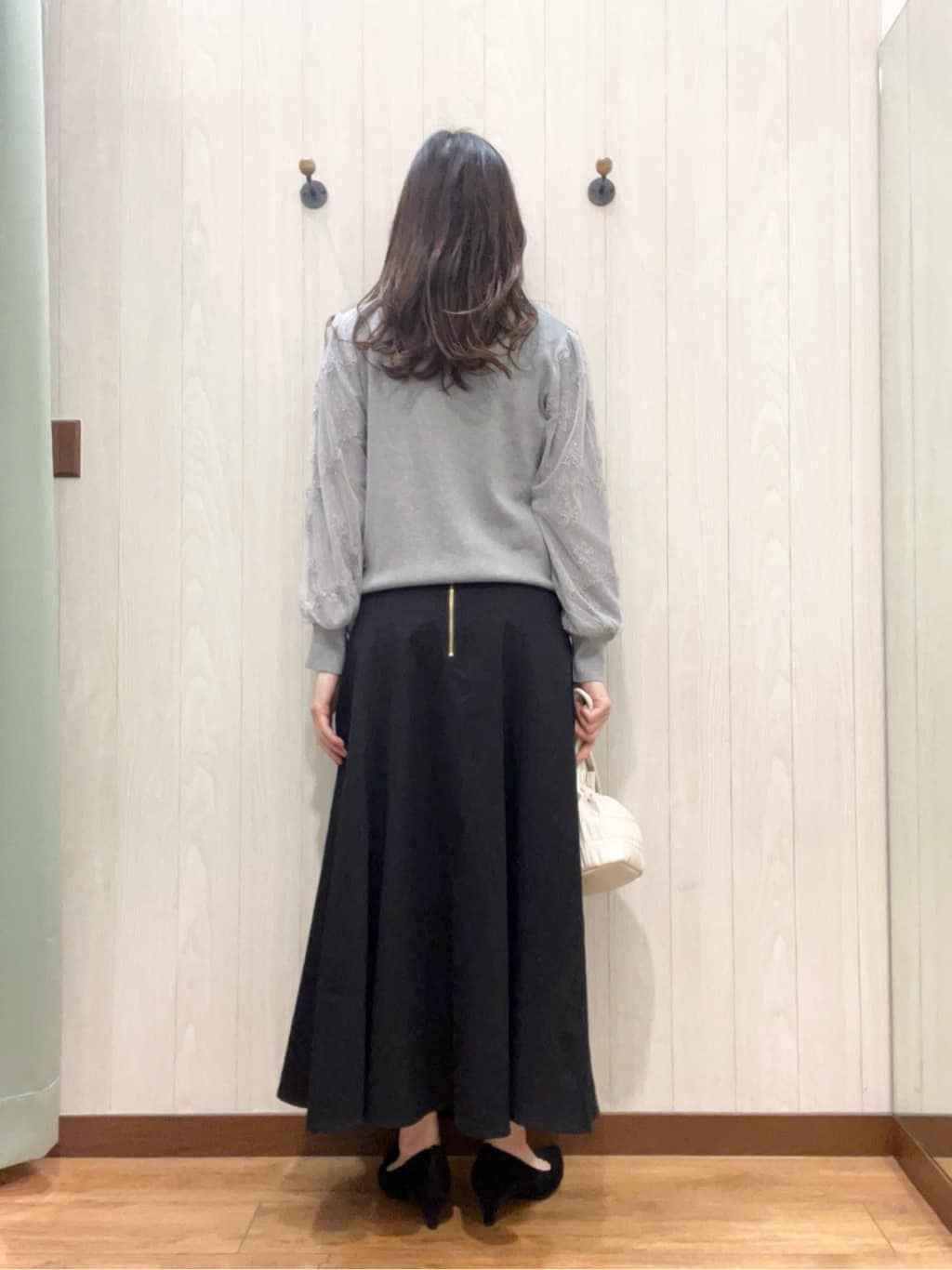 カンチャンさんの「SHOO･LA･RUE｜◆プリーツ巾着ショルダーバッグ」を使ったコーディネート