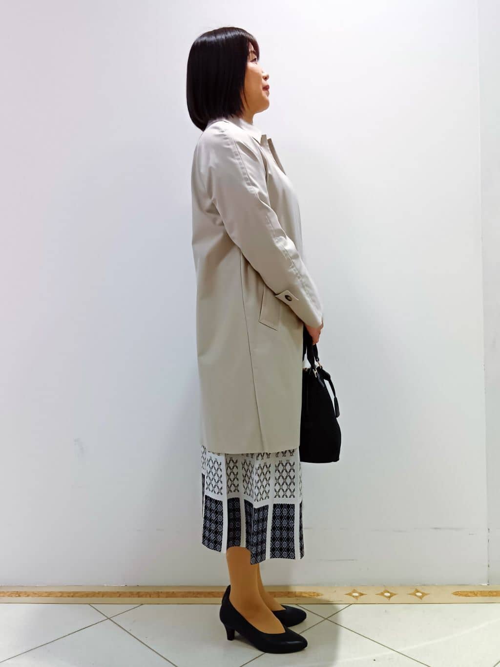 tomoさんの「Reflect｜◆【撥水】ストレッチステンカラーコート」を使ったコーディネート