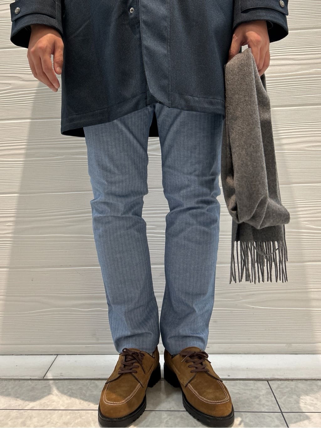すーさんの「TAKEO KIKUCHI｜【Made in JAPAN】播州織 ヘリンボン ストレート パンツ」を使ったコーディネート