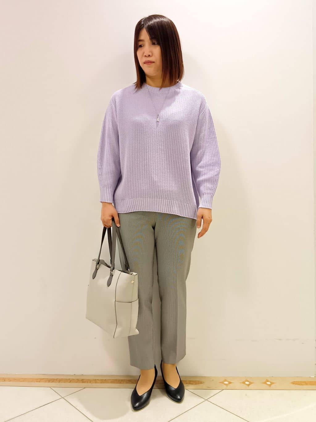 tomoさんの「Reflect｜◆【WEB限定カラーあり／私のパンツ／手洗い可】ストレッチテーパードパンツ」を使ったコーディネート