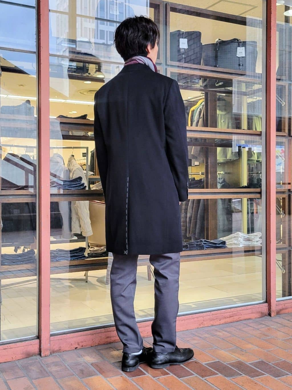 piroyaさんの「TAKEO KIKUCHI｜ウールカシミヤブレンド チェスターコート」を使ったコーディネート