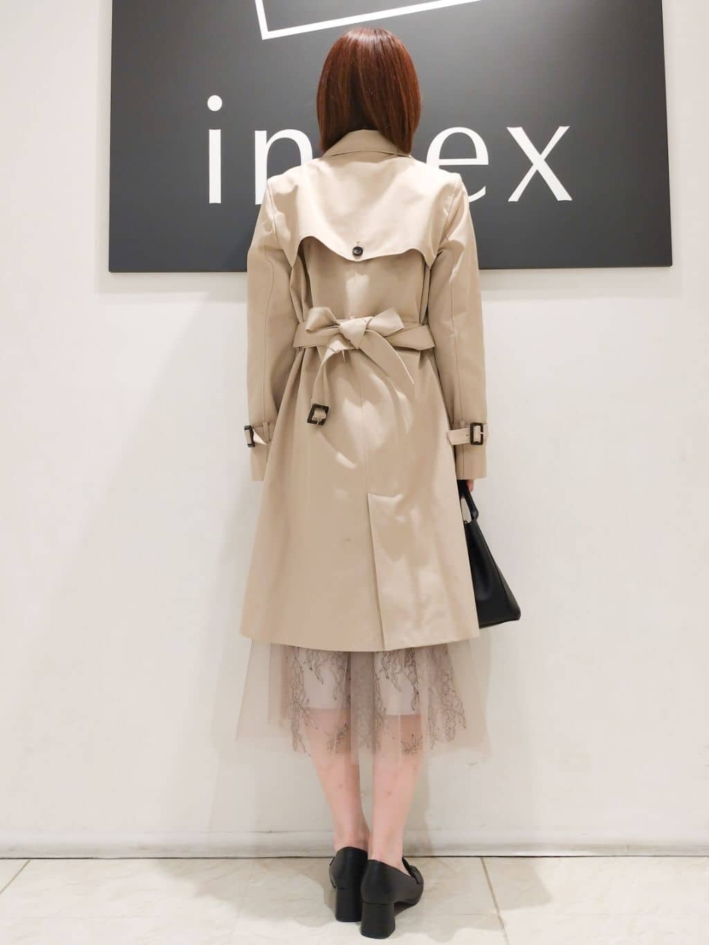 n.さんの「index｜◆《XS-3Lsize》通勤・セレモニー対応／トレンチコート【洗濯機洗い可／撥水／親水性防汚】」を使ったコーディネート