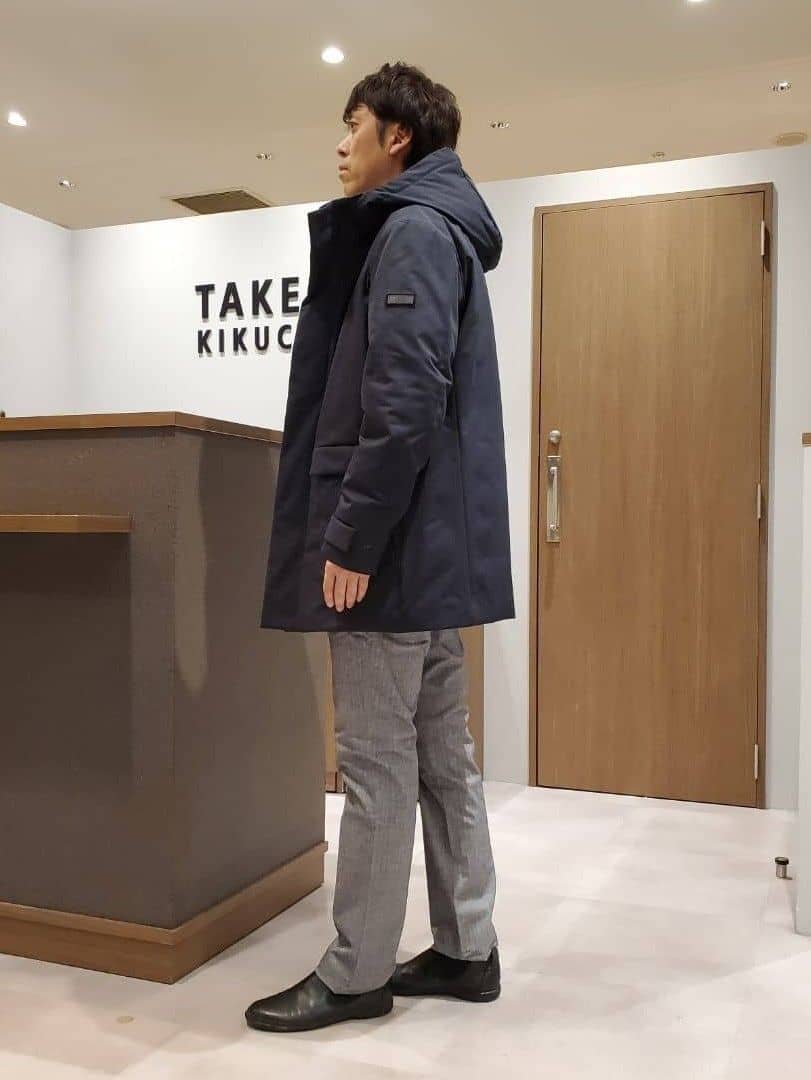 ishidaさんの「TAKEO KIKUCHI｜【Made in JAPAN】播州織 ストレッチ パンツ」を使ったコーディネート