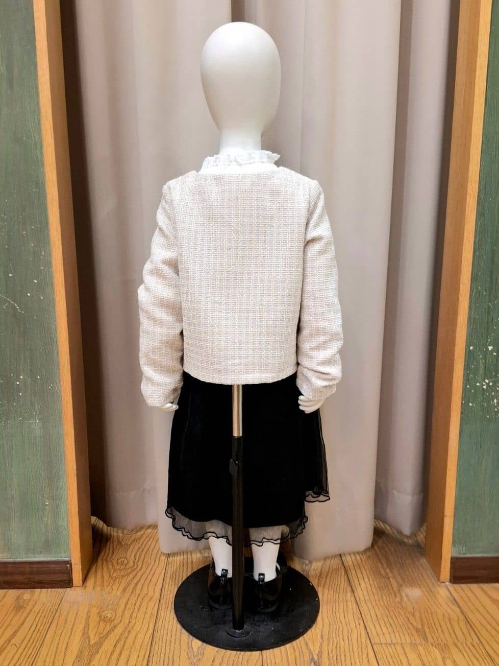 haruさんの「SHOO･LA･RUE｜◆【100-140cm/プチセレ】ツイードジャケット」を使ったコーディネート