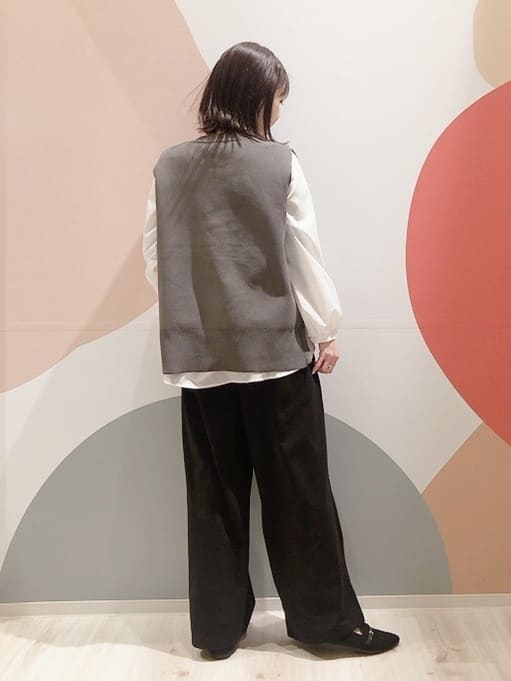 長女さんの「SHOO･LA･RUE｜◆【洗える】ニットポインテッドローファー」を使ったコーディネート