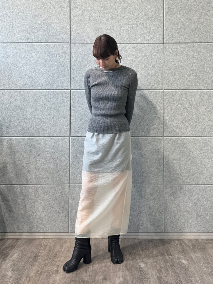 designer yukaさんの「CODE A｜reversible sheer skirt」を使ったコーディネート