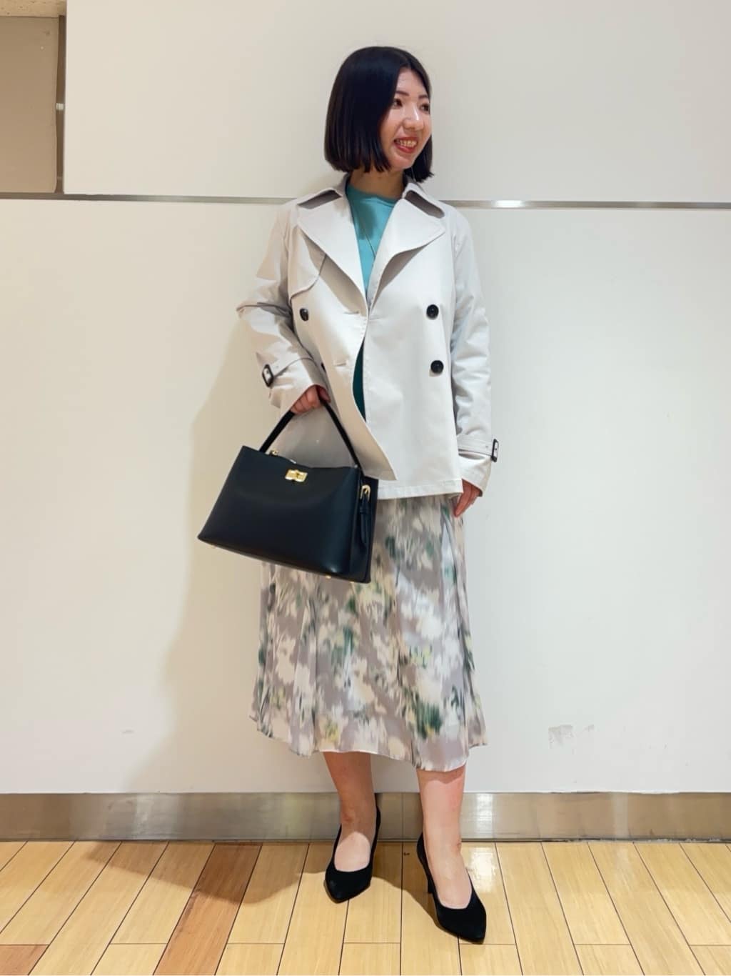 MIKIKOさんの「UNTITLED｜◆【洗える/オンオフ使える】袖リブスリットストレッチニット」を使ったコーディネート