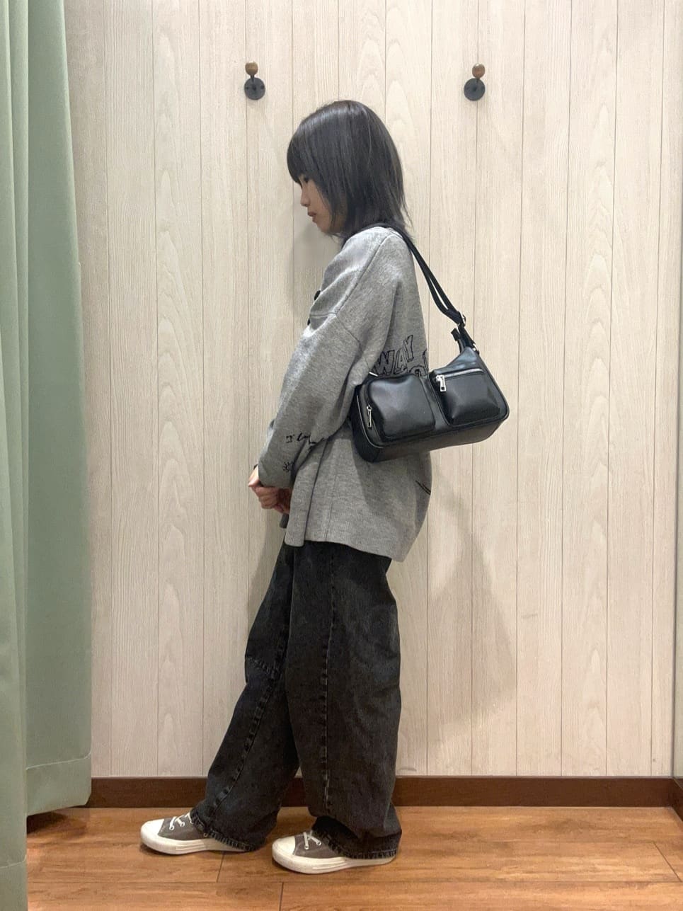 すずさんの「SHOO･LA･RUE｜◆【S-LL】テレコリブハイネックトップス」を使ったコーディネート