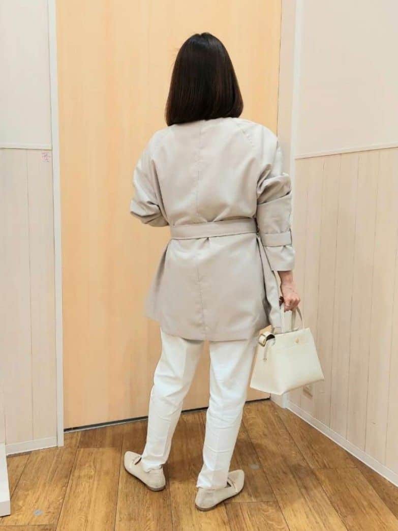 Kさんの「SHOO･LA･RUE｜◆【高レビュー/洗える/美脚シルエット】ソフトスティックパンツ」を使ったコーディネート