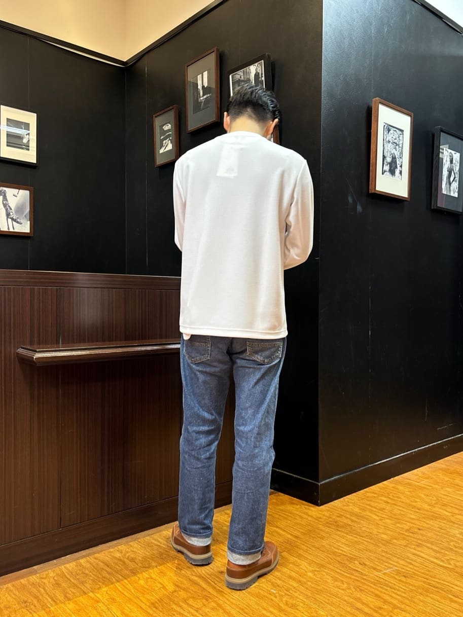 KEIさんの「TAKEO KIKUCHI｜【モンスターストレッチ】日本製 ウォッシュド デニムパンツ」を使ったコーディネート