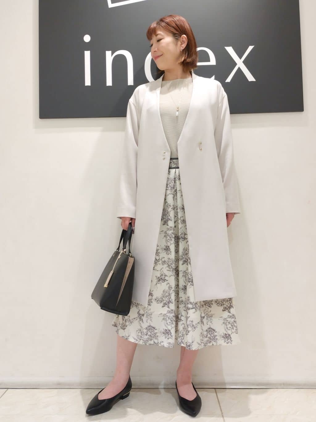 n.さんの「index｜◆Y字リングフェイクパールネックレス」を使ったコーディネート