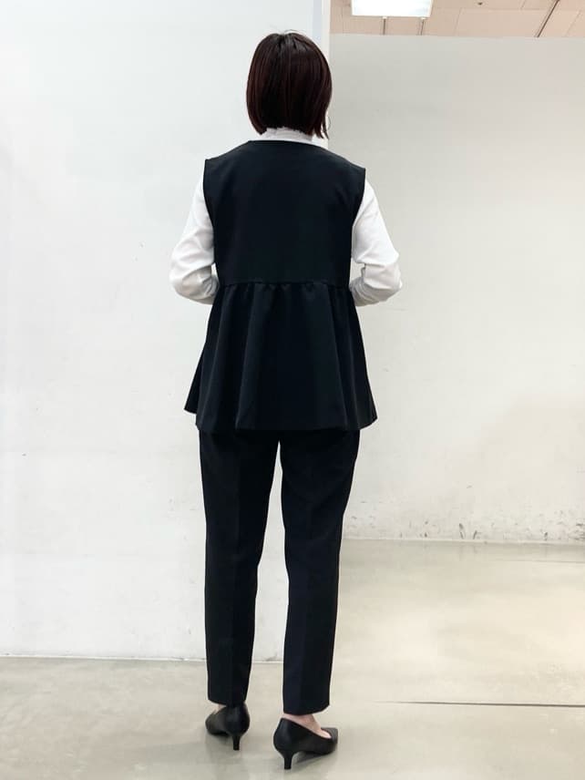 fujiさんの「THE SHOP TK｜◆【汚れ＆シワが付きにくい/セレモニー/通勤】ダブルクロスジレ/洗濯機OK」を使ったコーディネート