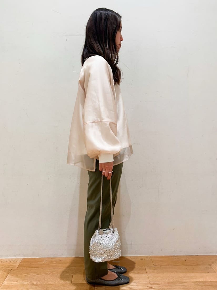 kurumiさんの「OPAQUE.CLIP｜◆シアーレイヤード裏毛プルオーバー【洗濯機洗い可】」を使ったコーディネート