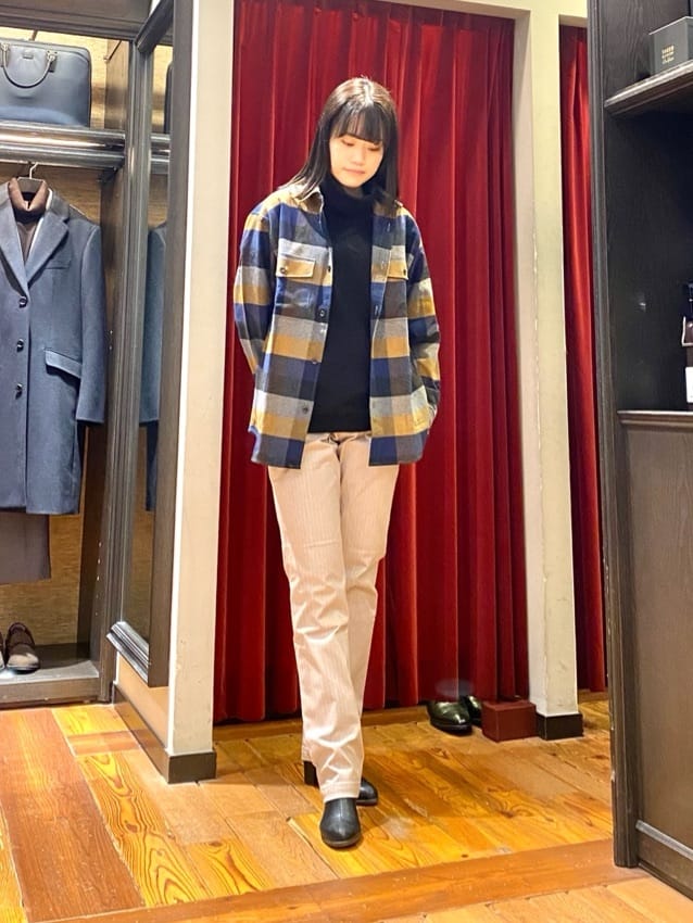 かわぴーさんの「TAKEO KIKUCHI｜【Made in JAPAN】播州織 ヘリンボン ストレート パンツ」を使ったコーディネート