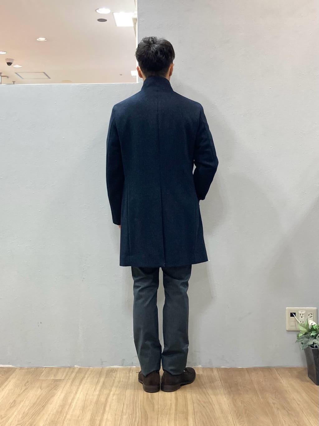 シュンさんの「TAKEO KIKUCHI｜【ウールカシミヤブレンド】ビーバー調 スタンドカラー コート」を使ったコーディネート