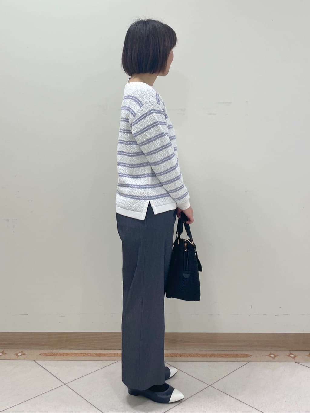 hanaさんの「Reflect｜◆ボートネックボーダーニット」を使ったコーディネート