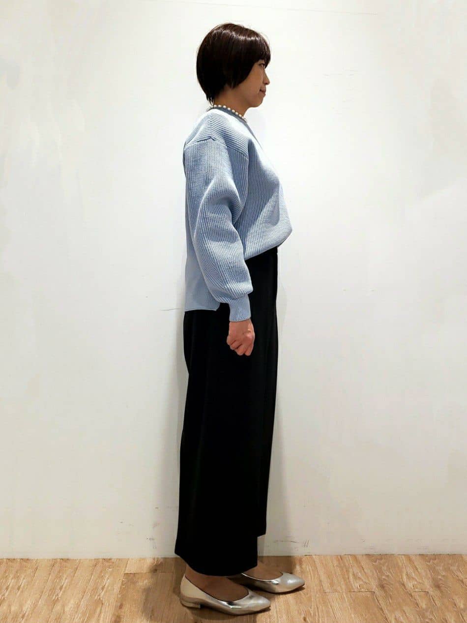 SHIMAKOさんの「OPAQUE.CLIP｜◆ウールライクストレッチ ワイドクロップドパンツ【洗濯機洗い可】」を使ったコーディネート