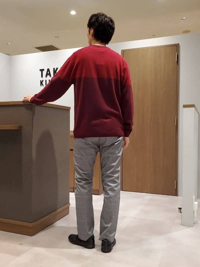 ishidaさんの「TAKEO KIKUCHI｜【Made in JAPAN】播州織 ストレッチ パンツ」を使ったコーディネート