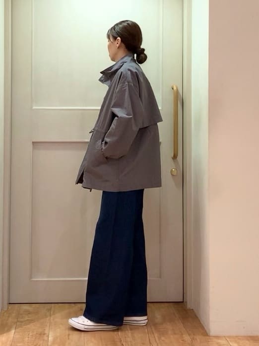 tamuさんの「SHOO･LA･RUE｜◆【撥水/防花粉】大人のデイリースタイルに スタンドカラーブルゾン」を使ったコーディネート