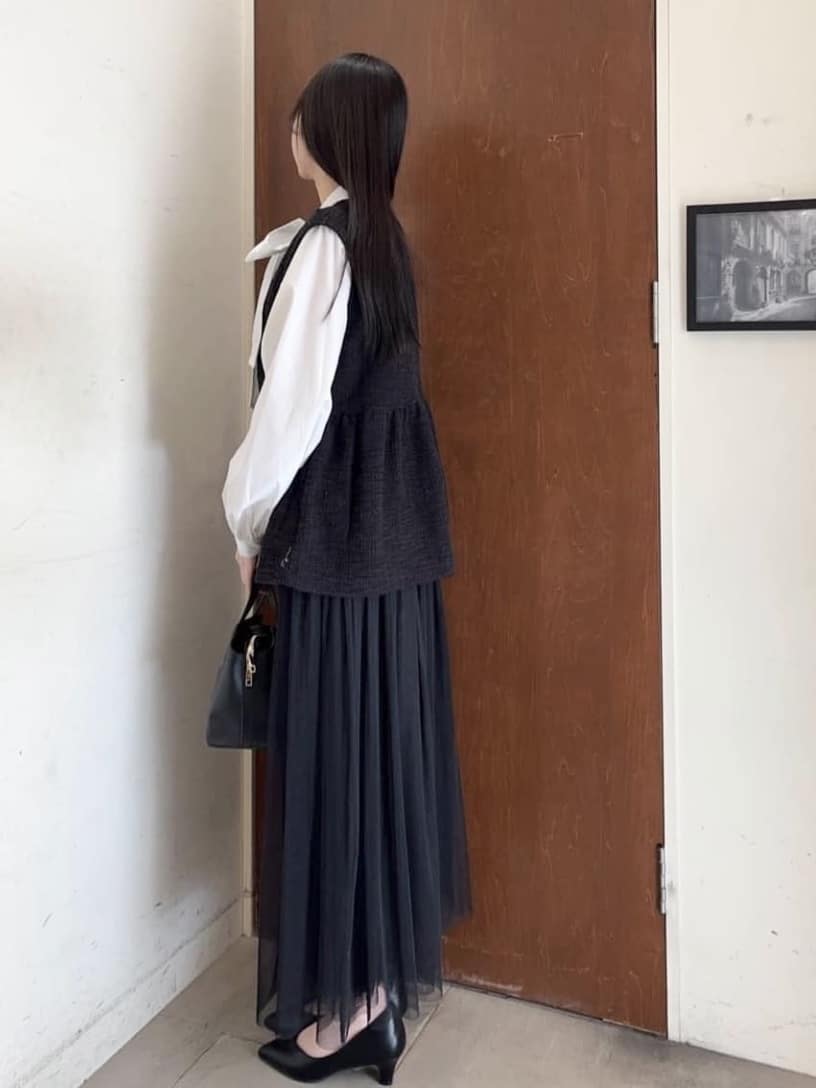 ふーちゃんさんの「SHOO･LA･RUE｜◆【セレモニーからデイリーまで】女性らしさあふれる チュールスカート」を使ったコーディネート