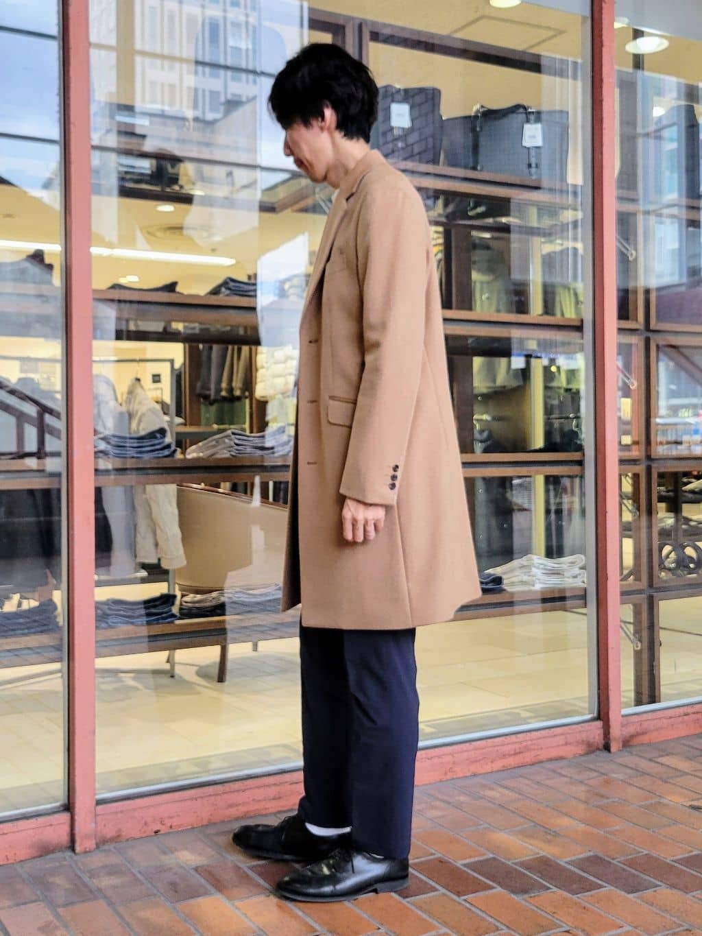 piroyaさんの「TAKEO KIKUCHI｜ウールカシミヤブレンド チェスターコート」を使ったコーディネート
